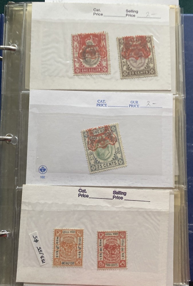 hong kong stamp collection