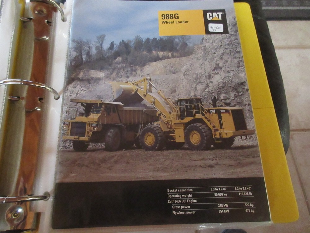 Caterpillar 988G Wheel Loader Brochure 24 Page
