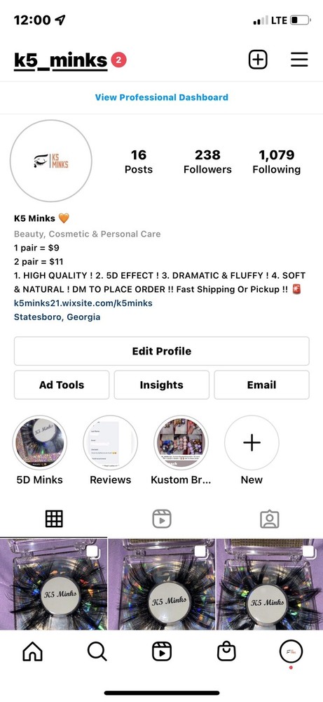 5D Mink Lashes *Cupcake