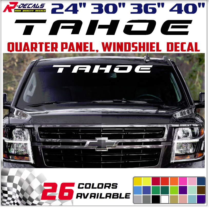 Windshield decal car sticker banner graphics window for or fits CHEVY TAHOE