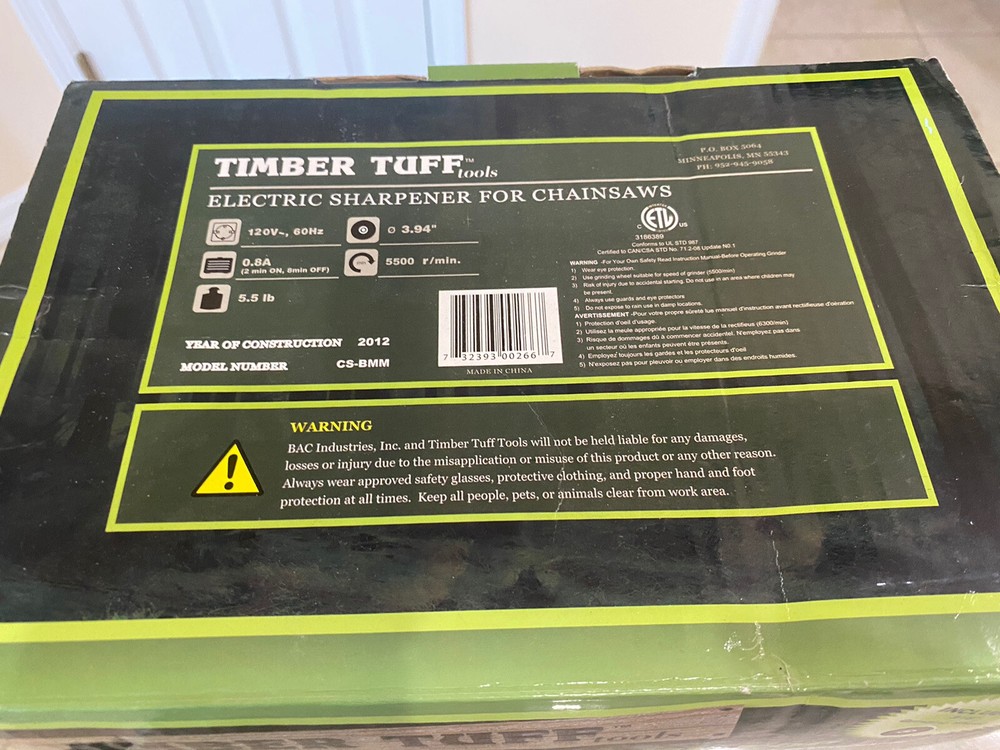 Zoro Select Cs-Bmm Electric Chain Sharpener,Bench Mount