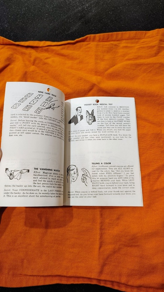 Simple Magic tricks vintage paperback Adams