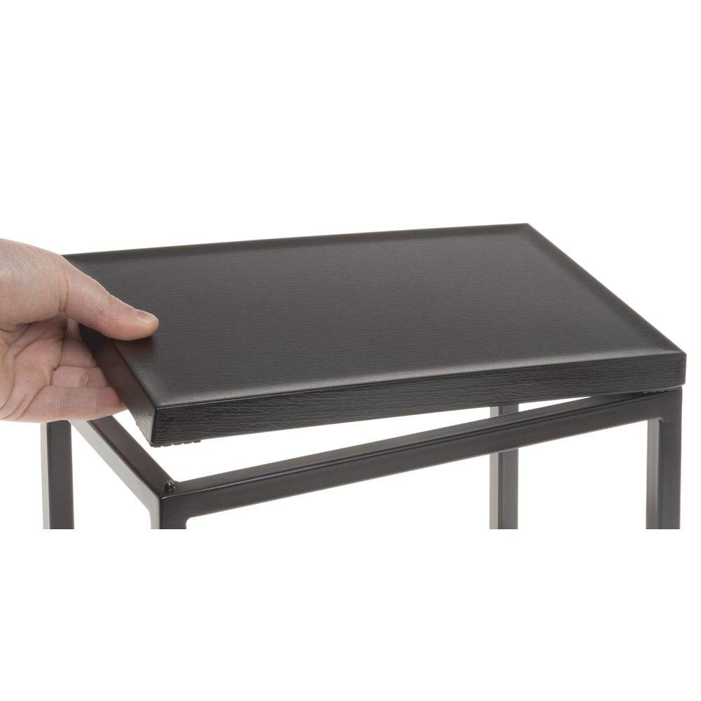 HUBERT® Black Display Riser with Black Top - 7"H