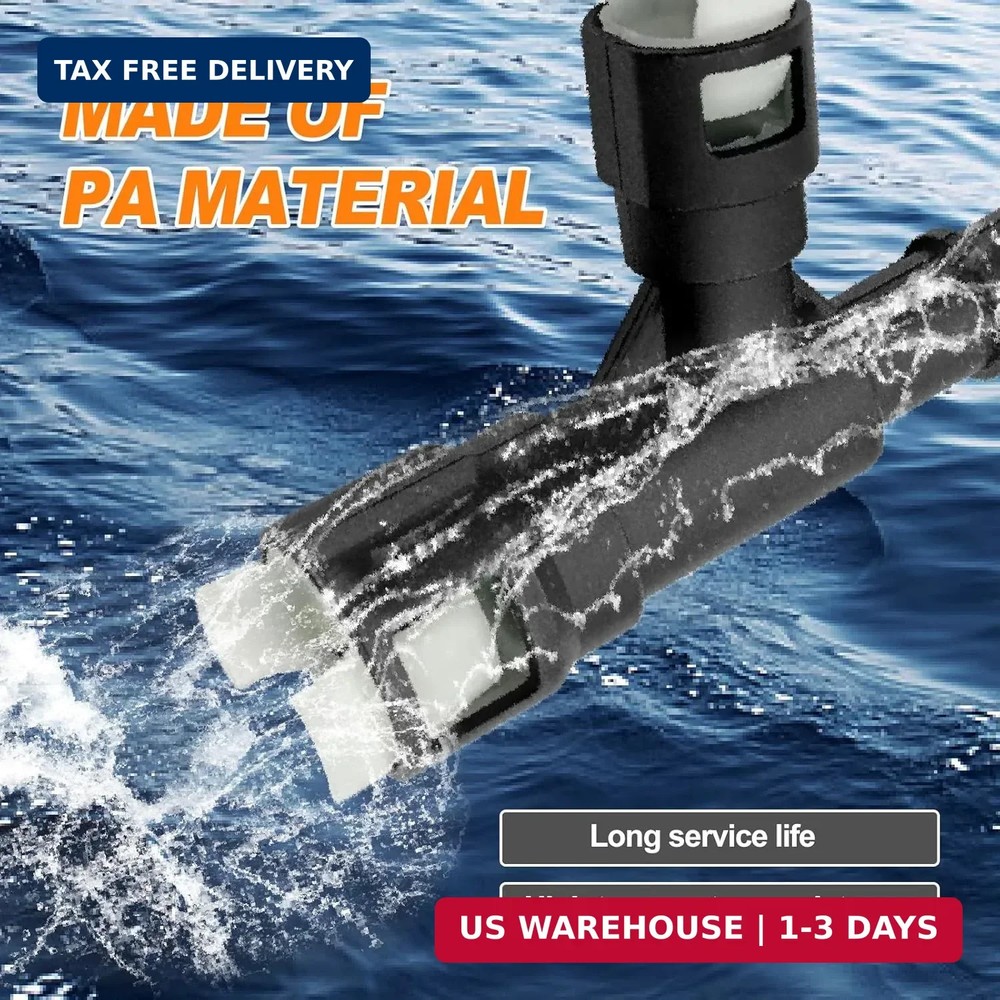 2 PCS HVAC Heater Hose ABS Plastic Fitting Tee Connector 15055343 15055342 Repla