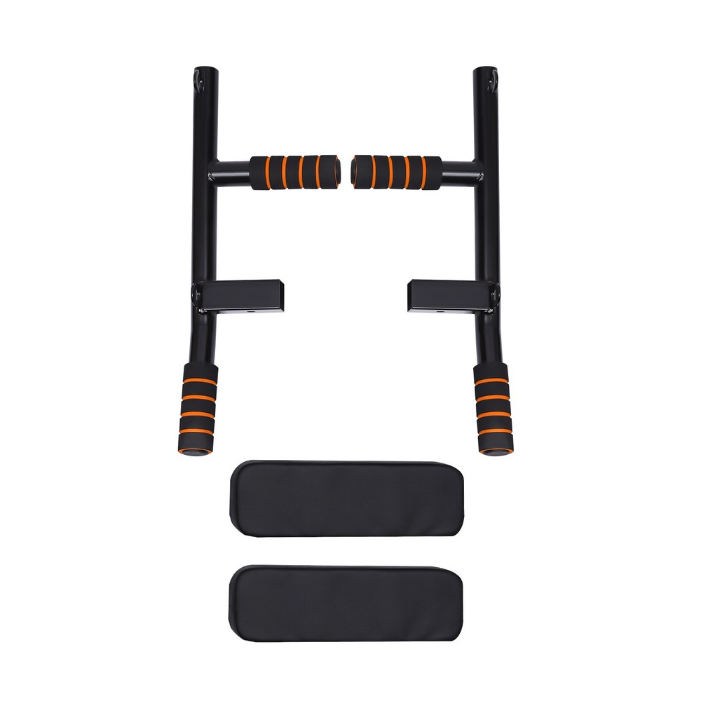 Pull Up Bar Wall Mounted Raise Dip Station Vertical Knee Exercise Equipment Home
