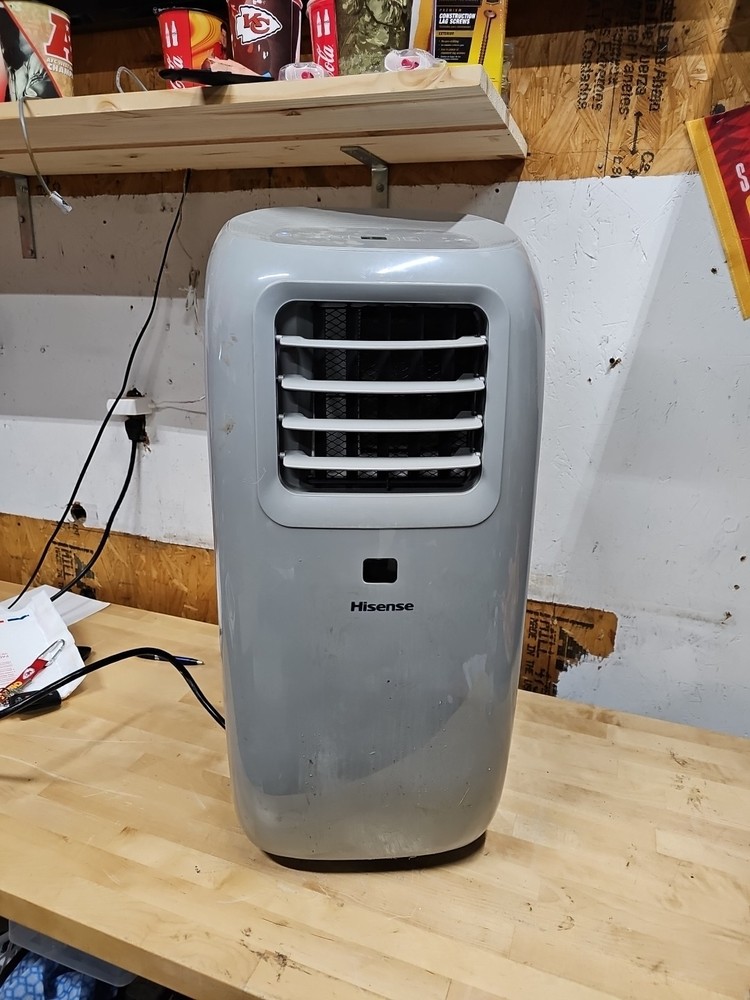 Hisense AP1019CR1G Ultra-Slim Portable Air Conditioner 6500 Btu 206 CFM Remote