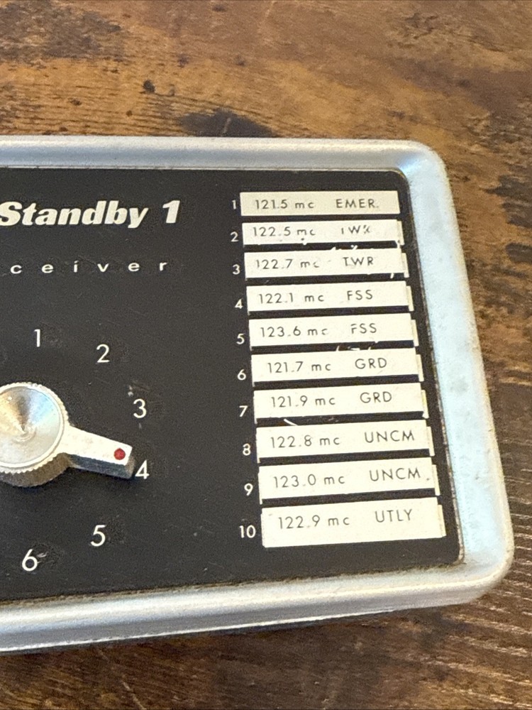 Regency Standby 1 Aviation Transceiver Untested