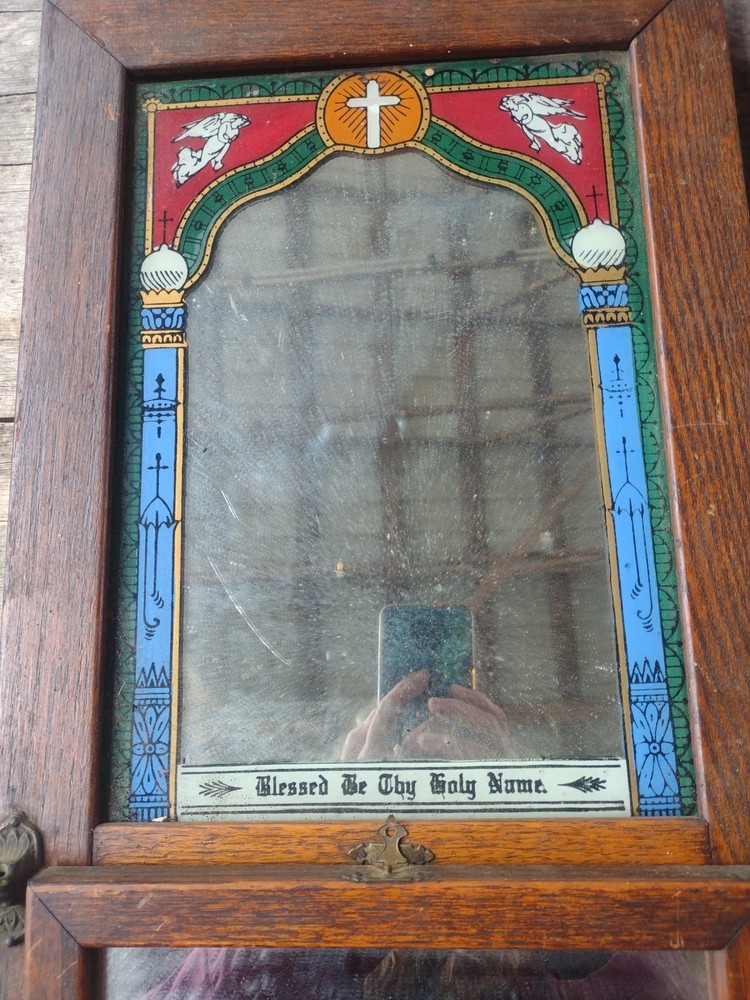 Blessed Be The Hold Name Vintage Mirror