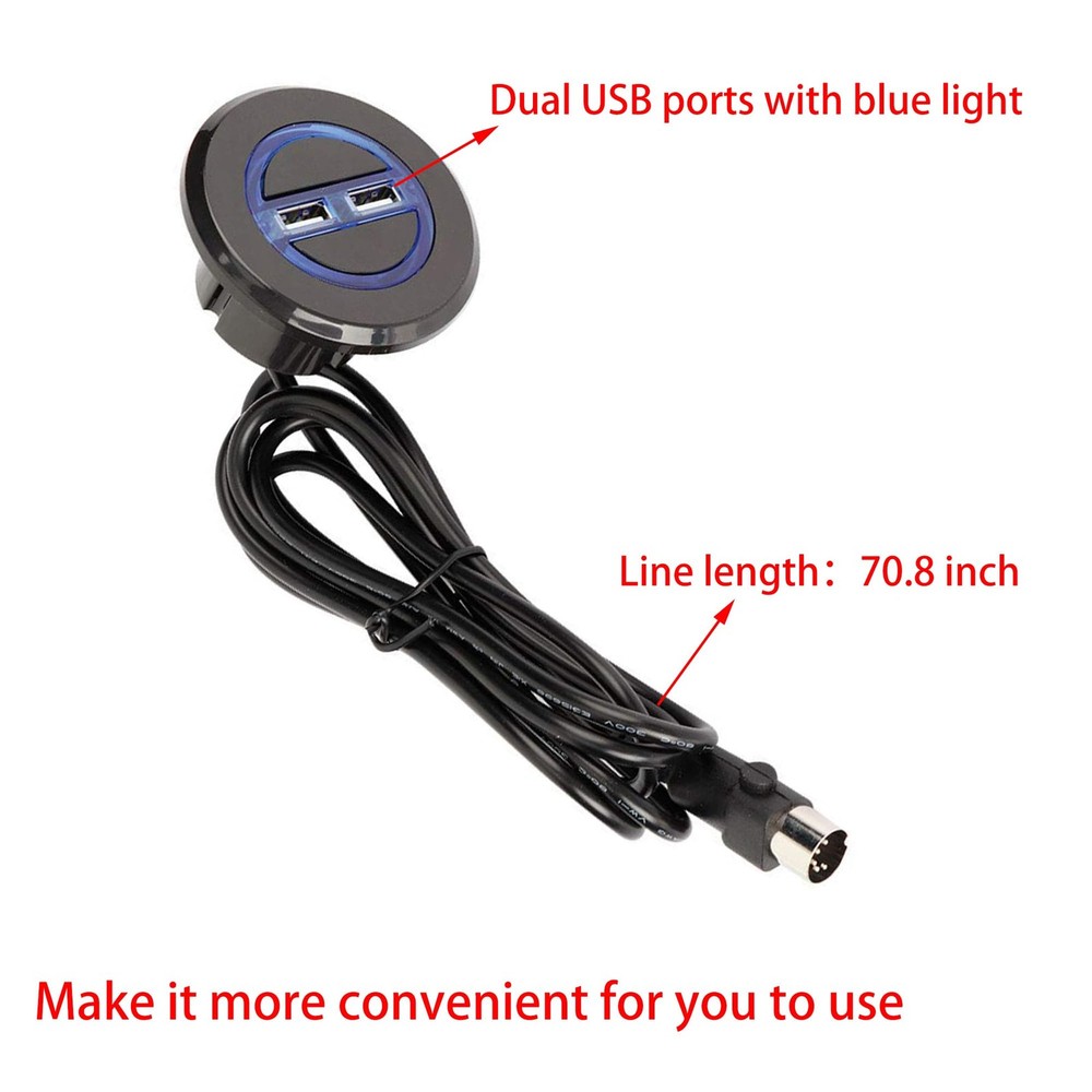 Electric Recliner Switch,with USB Charging Interface Round Control Handle 2 B...