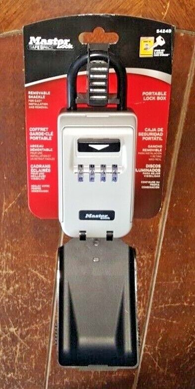 Master Lock Portable Lock Box *Light-Up Combination Dials* - Model 5424D