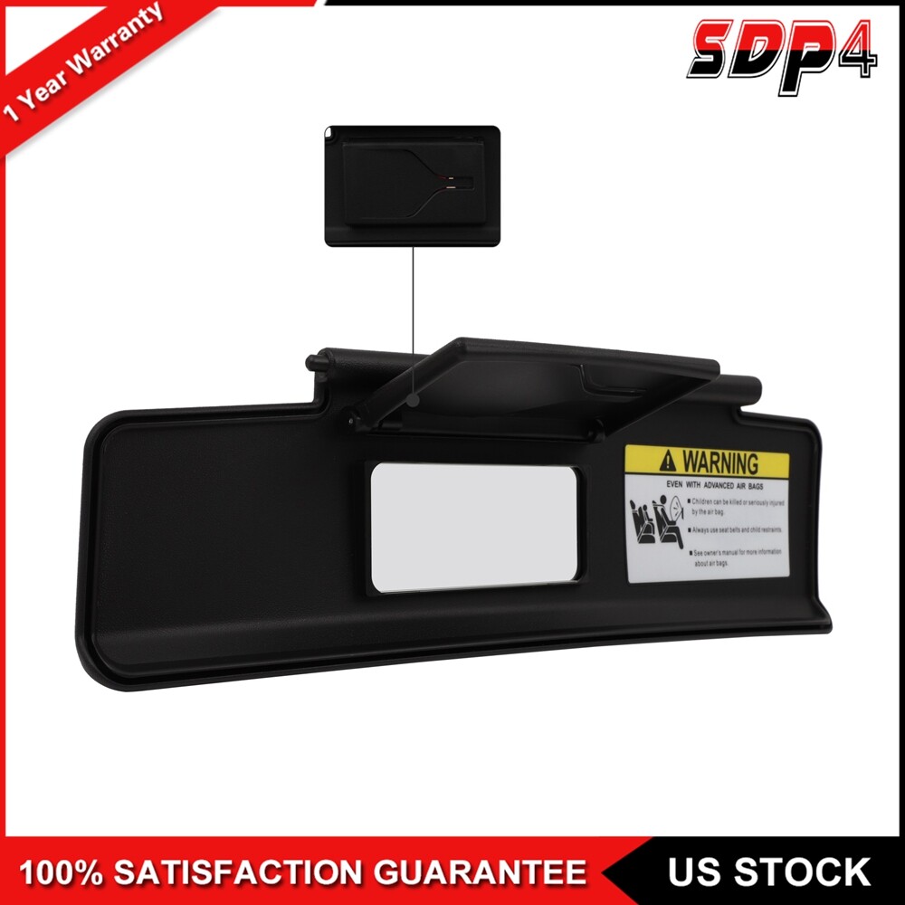 Left Driver Side Sun Visor Black For 2006-2015 Mazda MX-5 Miata