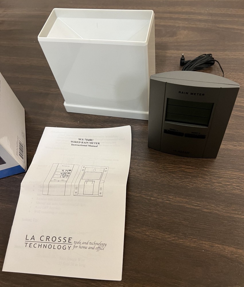 La Crosse Technology Wired Rain Meter - Model WS-7048U - New