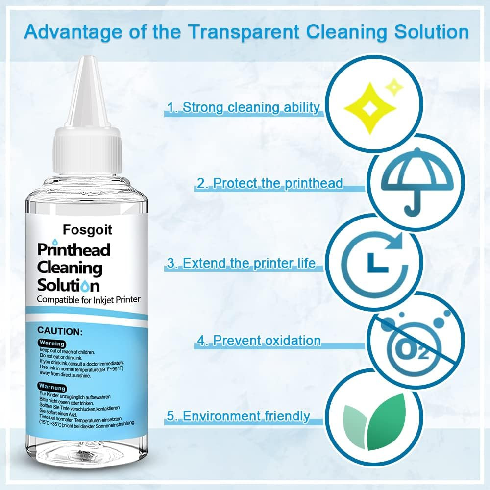 Printhead Cleaning Kits Inkjet Printers, Printer Cleaning Kit for Epson Ecotank
