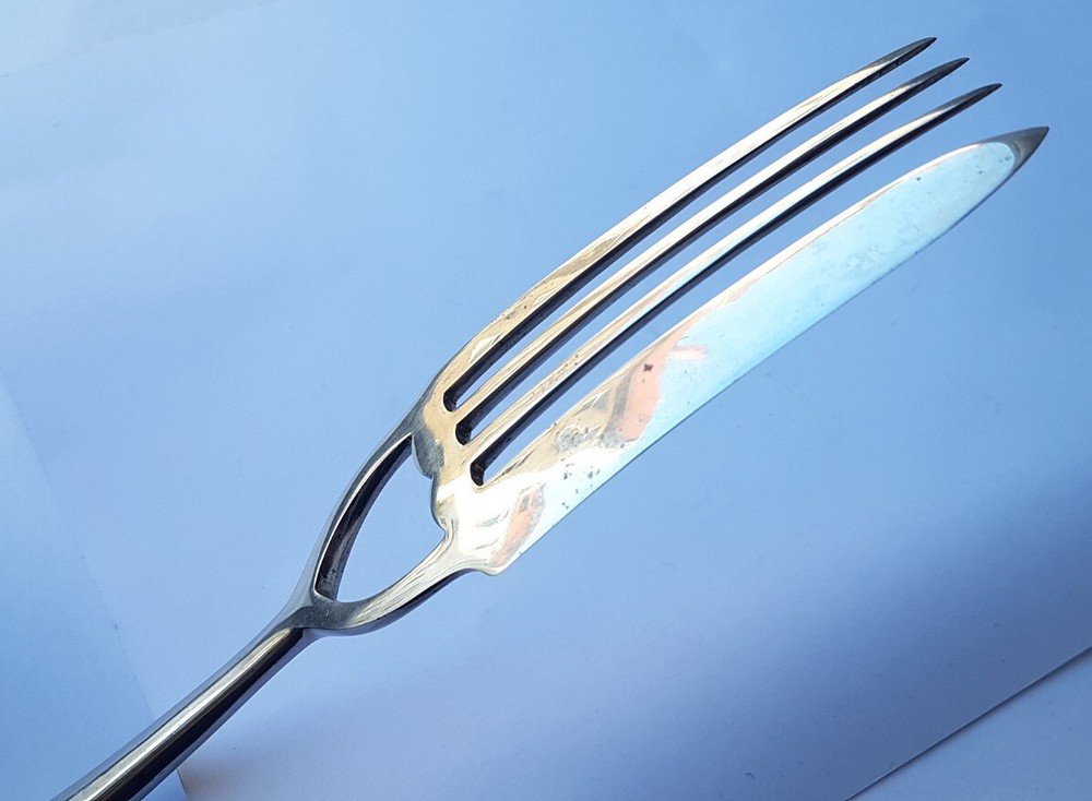Serving Fork Silver L.Th. Wendelboe Berlin Circa 1863-64 N373