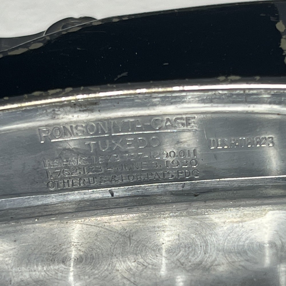 Vintage Ronson Cigarette Case Lighter Combo Untested