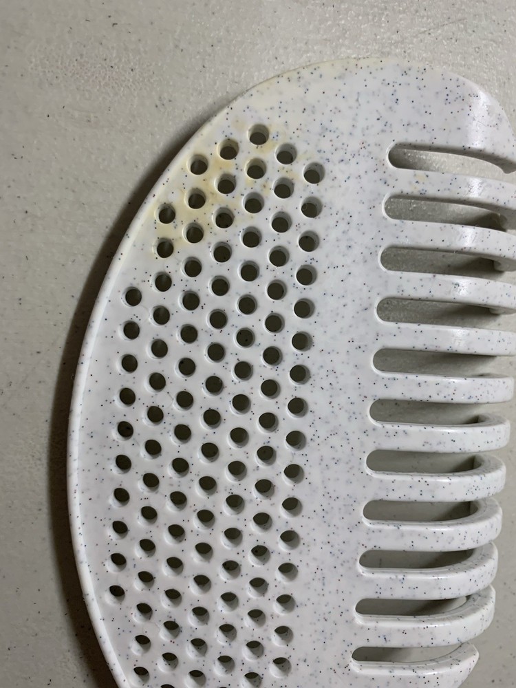Vintage Tupperware Spagetti Fork/Strainer Speckled