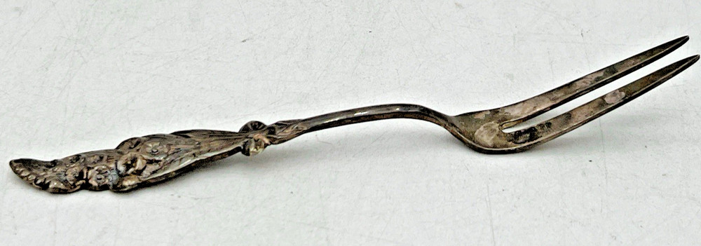 REED & BARTON HARLEQUIN JELLY SERVER, LADLE, LEMON FORK & OLIVE FORK SILVERPLATE