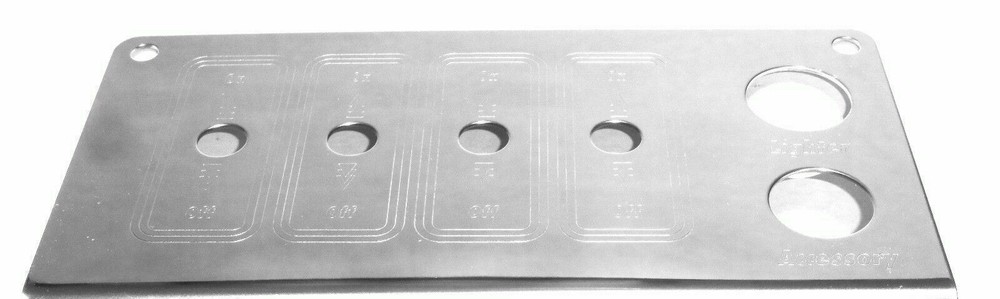 Control Panel for Peterbilt Lighter Tractor/Trailer 4 Switch Stainless GG#68331