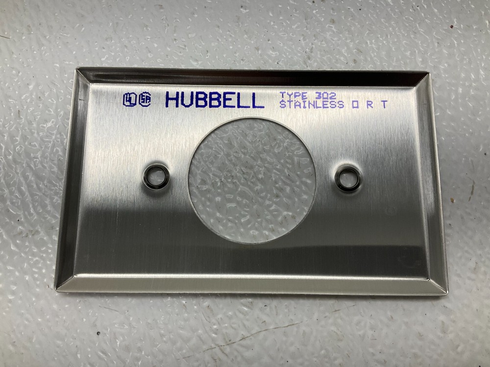 Hubbell 302 Stainless Wall Plate New (TSC)