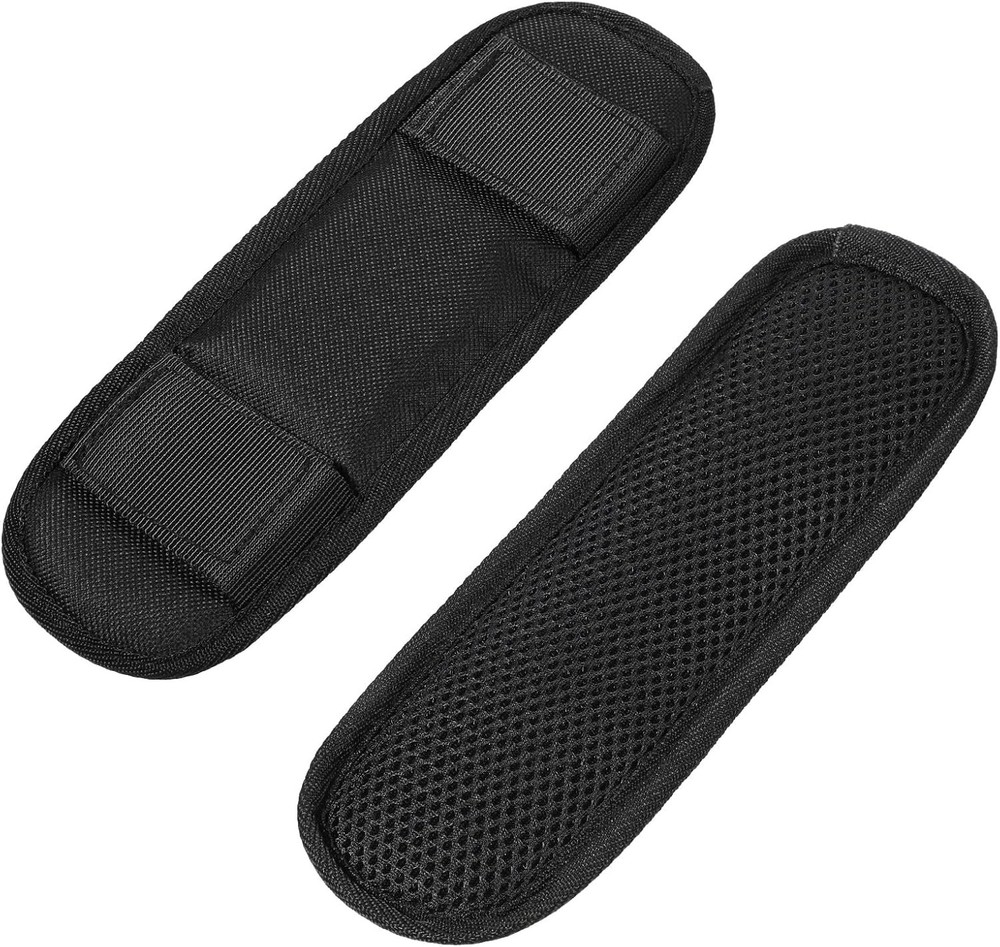 2 Pieces Shoulder Strap Pad, Black Shoulder Pad for Bag Strap Removable Backpack