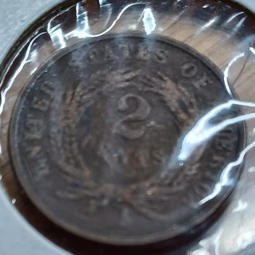 1866 Copper Two Cent Piece 2C