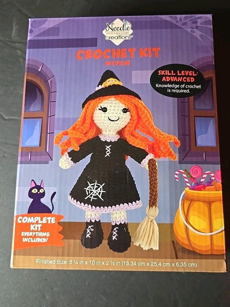 Needle Creations  Witch Crochet Kit Full Kit Advanced Skill Set