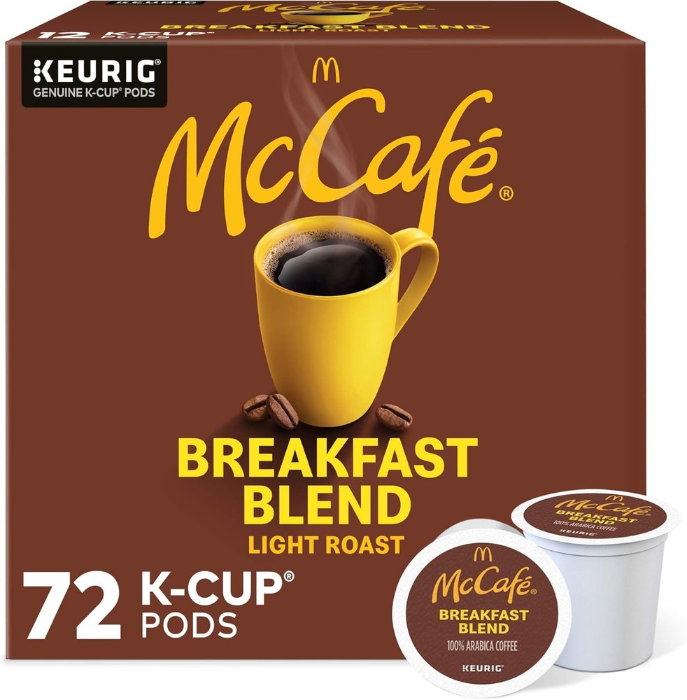 Breakfast Blend, Single Serve Coffee  K-Cup Pods, Light Roast