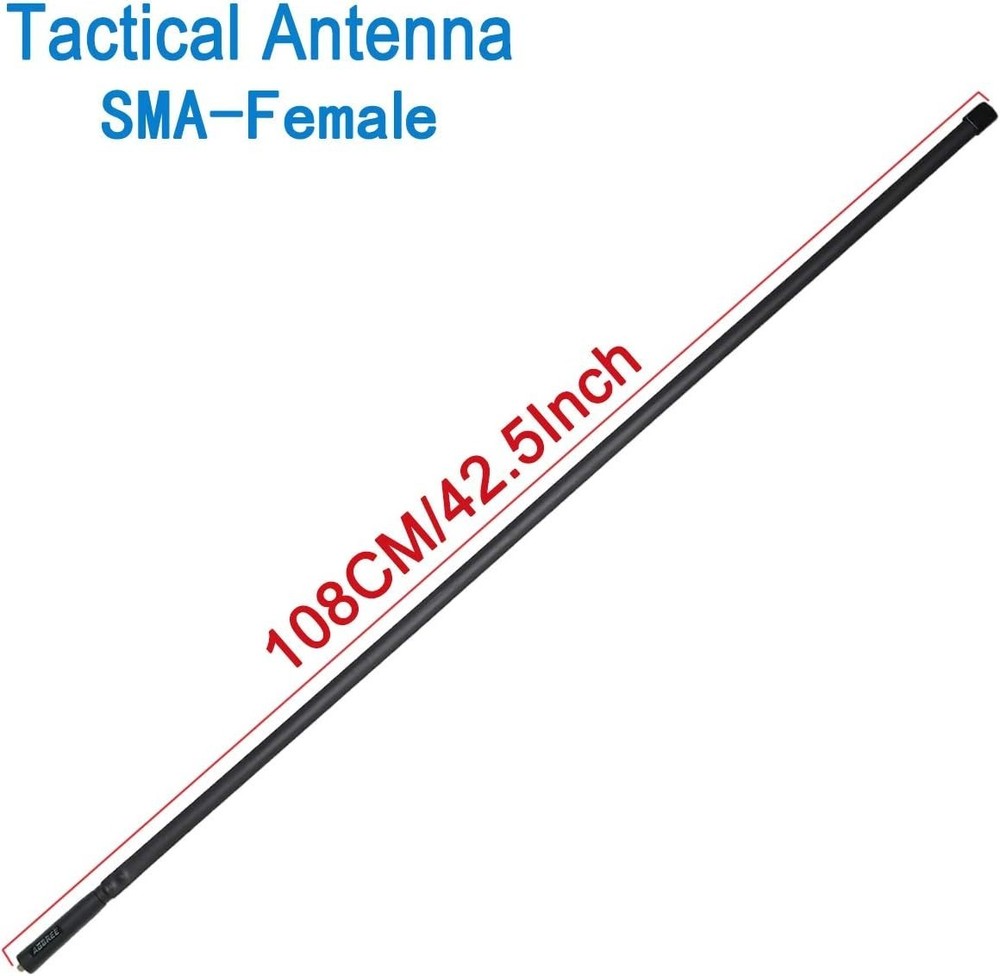 CS Tactical 42.5-Inch Antenna - Long Range 5.0dBi for Enhanced Communication