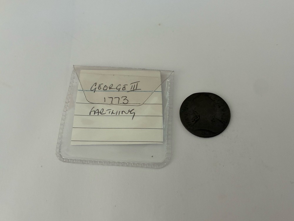 King George 3rd 1773 farthing ￼