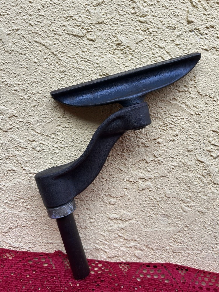 Vintage Lathe Tool Rest 8” and Arm Piece, Cast Iron