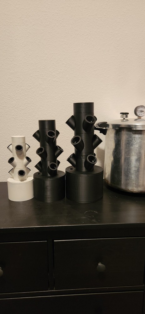 3D Printed USB Hydroponic Tower | Vertical Garden | 3 Sizes | Large