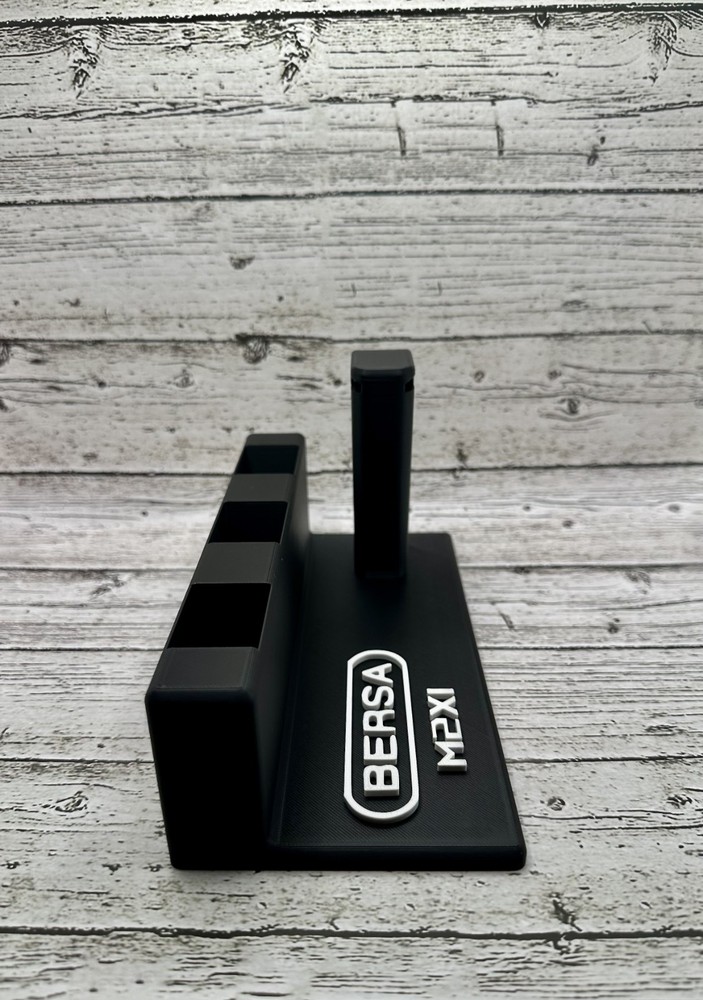 Custom Polymer Display Stand for Bersa M2XI – 3‑Mag Holders