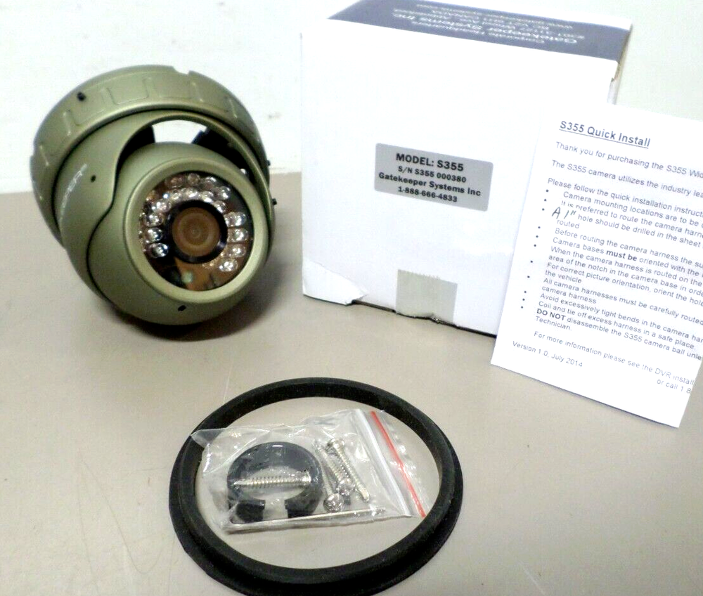 Gatekeeper Model S355 Wide Dynamic Range Security Camera 2.8mm Lens