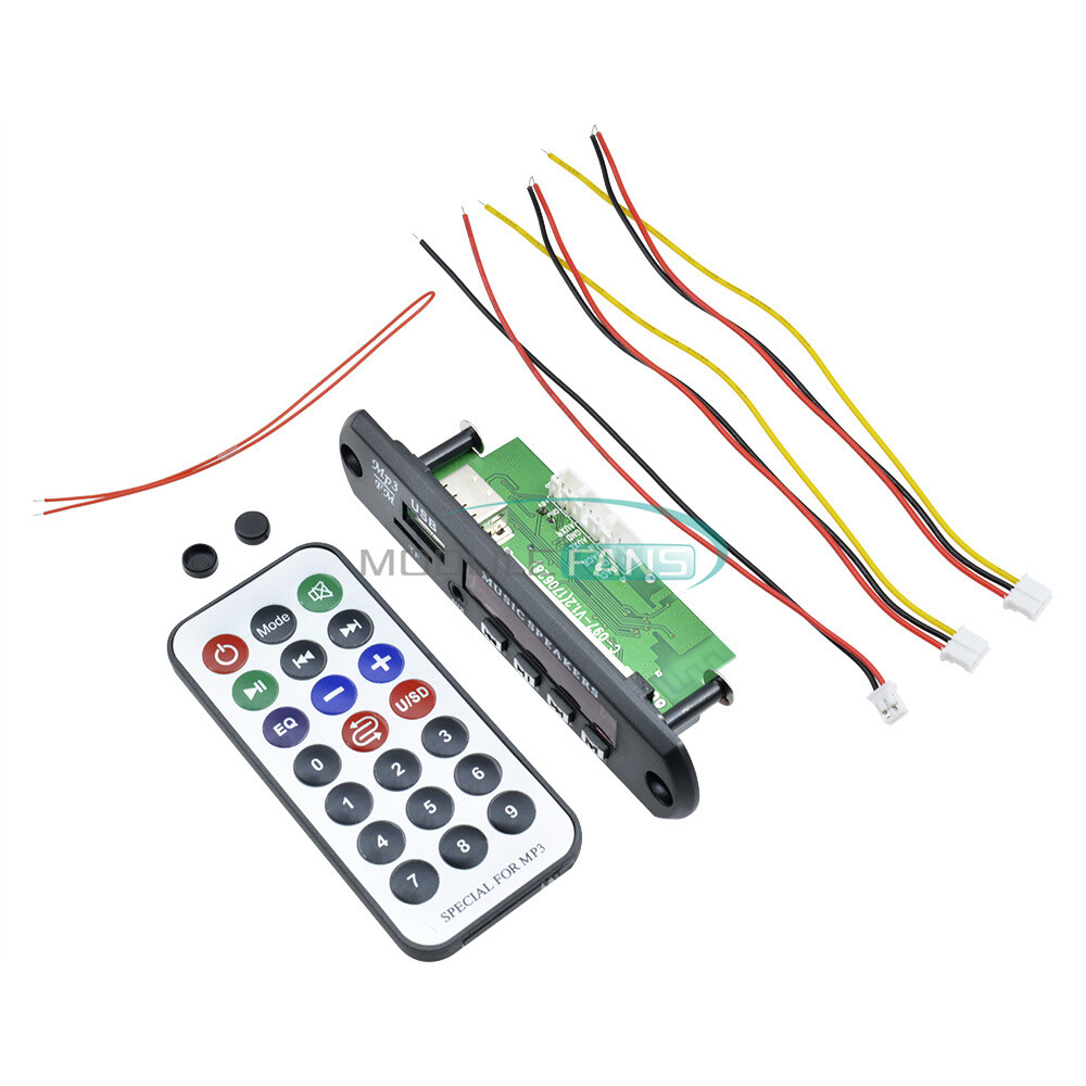 DC12V Car FM Bluetooth MP3 Sound Card Decoder Board With Radio FM Function