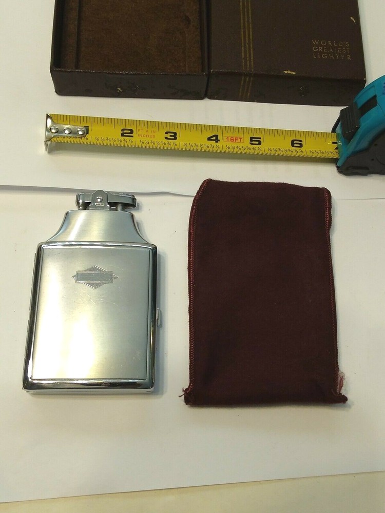 Vtg Mastercase Fashioned By RONSON World's Greatest Cigarette Lighter W/ Box
