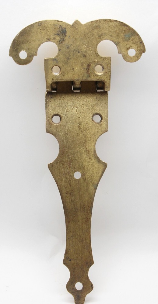Brass Vintage 12 in. Ice Box Hinge