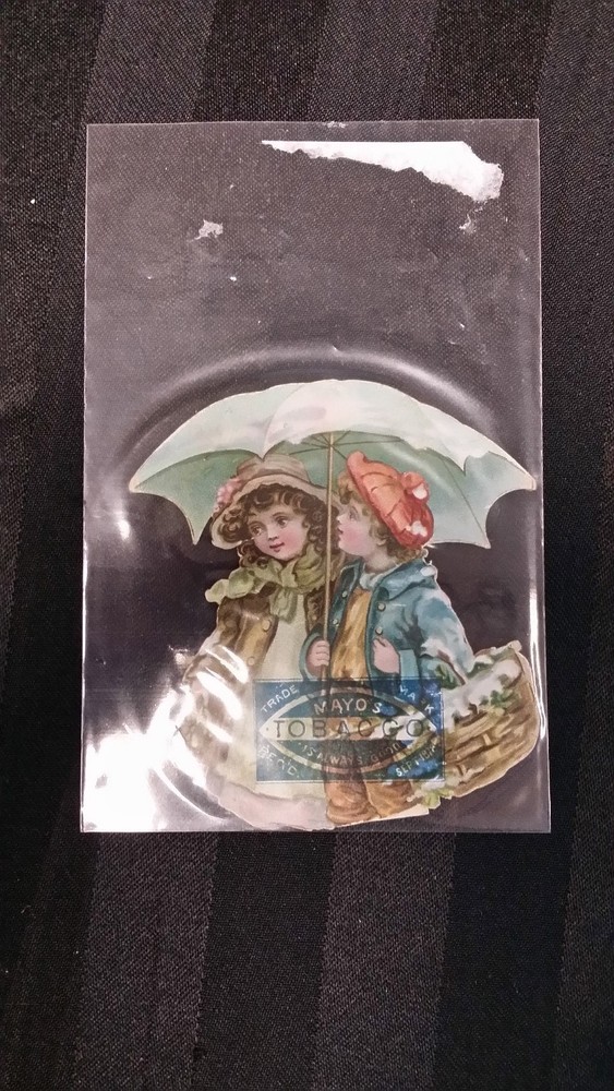 Mayo's Tobacco Die Cut Ad