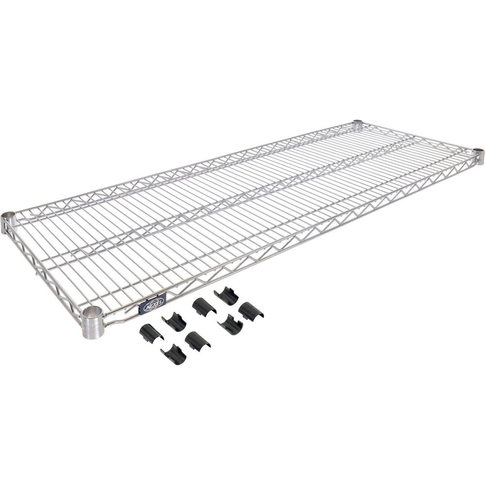 60" x 24" Nexelate Silver Epoxy Wire Shelf
