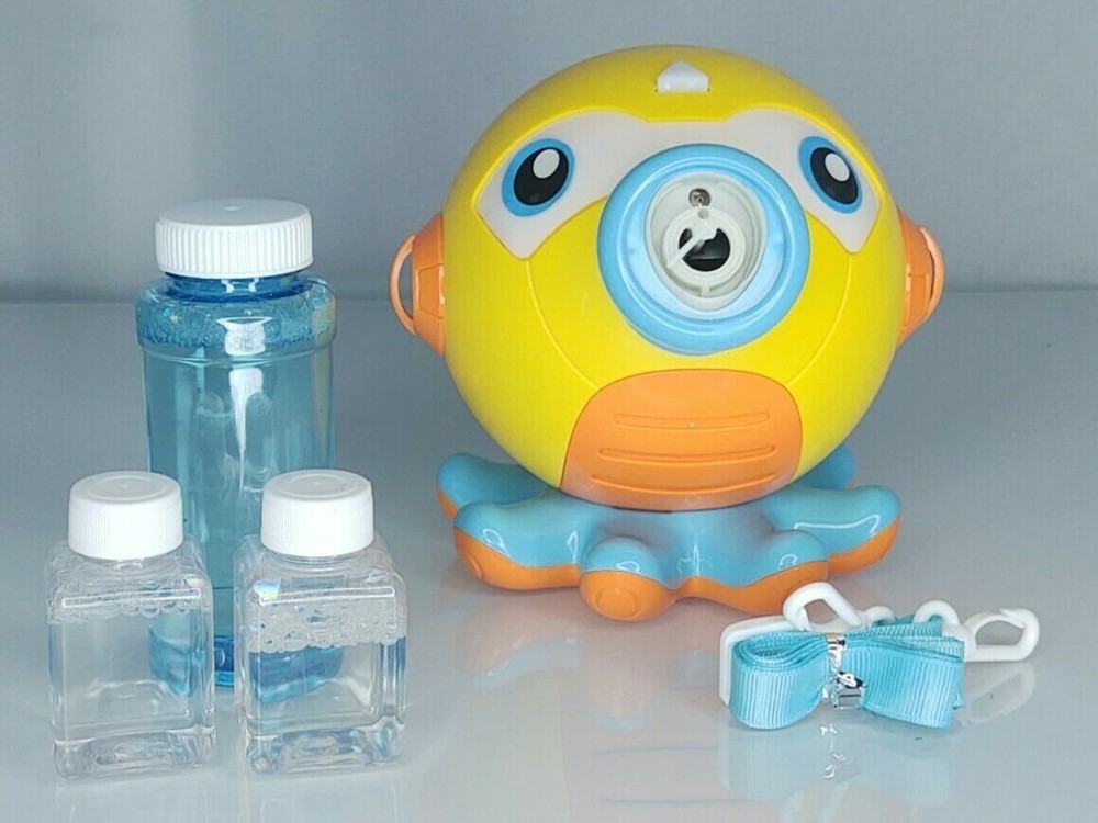 Bubble Machine Octopus Colorful lighted Bubbles  Ages 3+ Gmaophy
