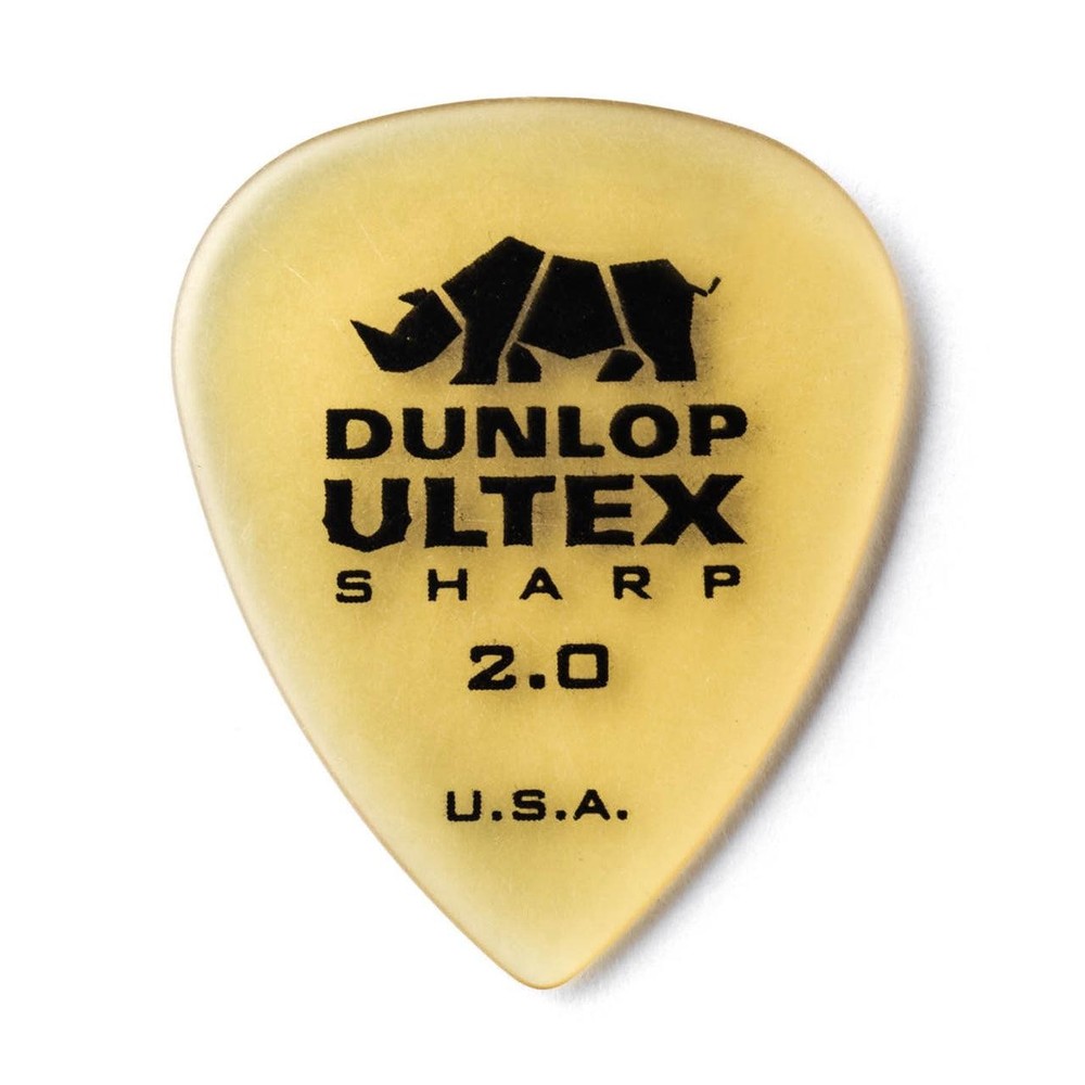 Used Dunlop Ultex Sharp 2mm Pick, 6-Pack