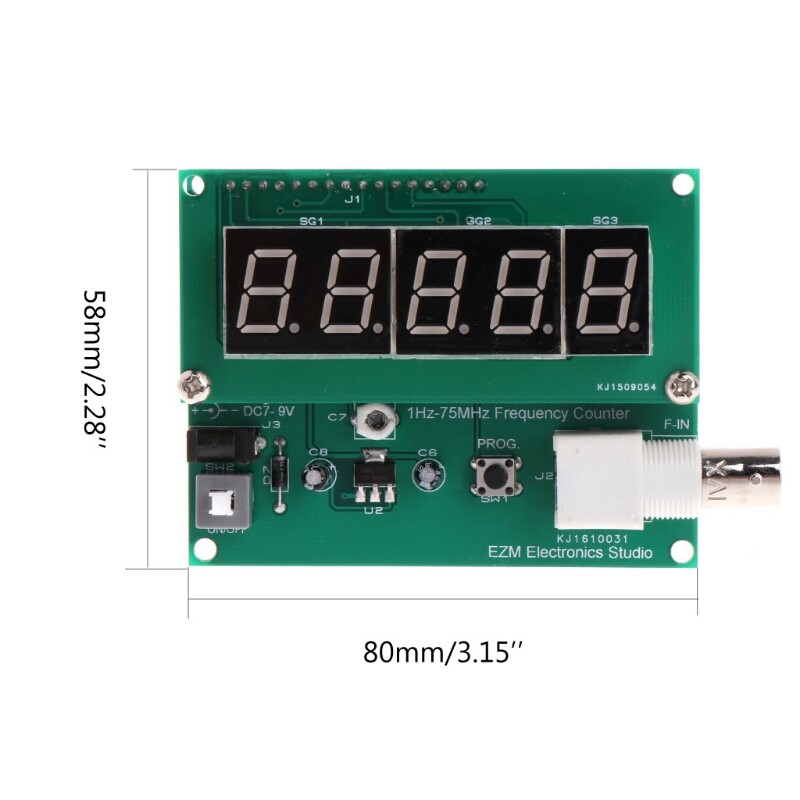 Oscillator Oscillator Tester 1Hz-70MHz Frequency Counter PCB