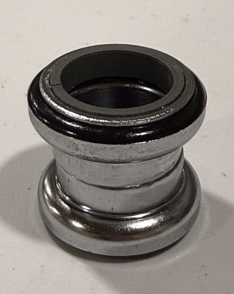 1  1/8” headset threadless Steel Basic Silver Take Off 1 1/8 Top And Bottom