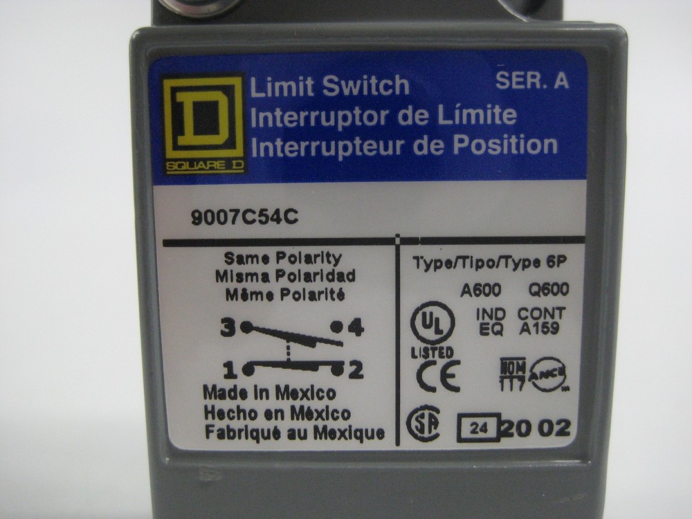SQUARE D 9999SX6 SER.B LIMIT SWITCH NSMP