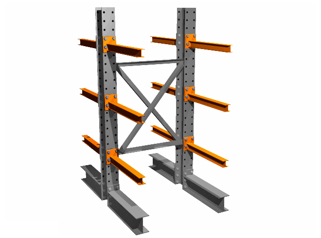 Structural Cantilever Racking Base - 60" Heavy Duty Cantilever Base