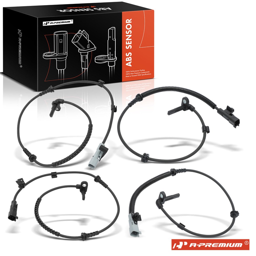 A-Premium 4x Front & Rear ABS Wheel Speed Sensor for Chevrolet Sonic 2012-2020