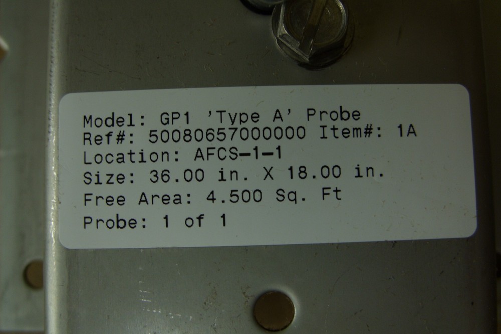 EBTRON MODEL GP1 TYPE A Probe ~ Item: 1A ~ AFCS-1-1