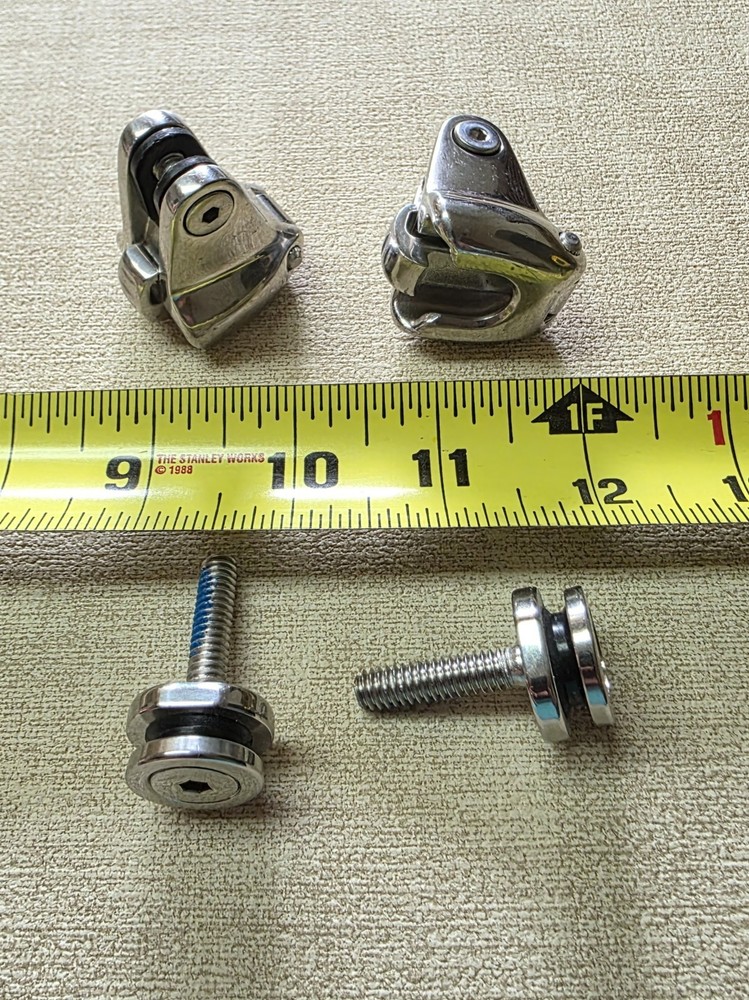 SS Bimini Quick Release Hardware - Deck Hinge - Dowco Lok - Spring Clasp- 2 Sets