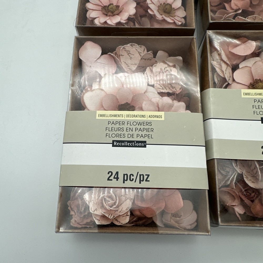 Four Boxes Of Paper Flowers ￼