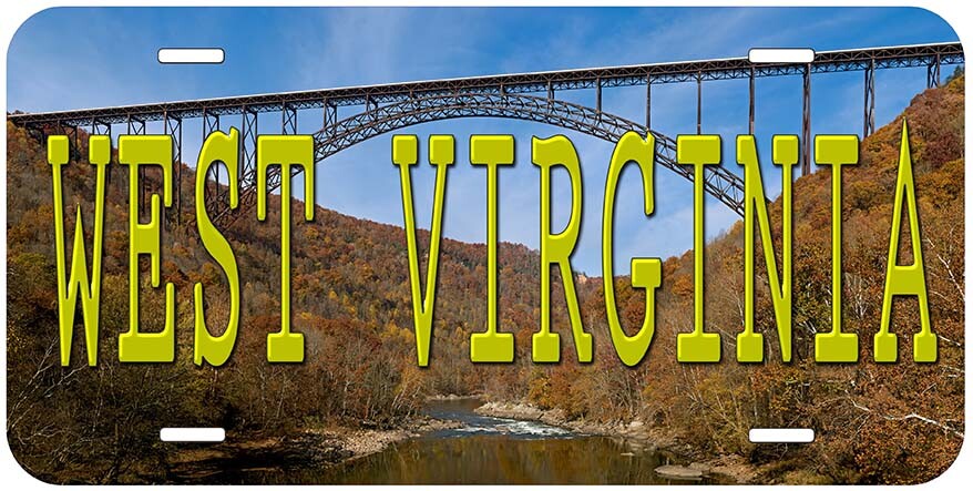 West Virginia Novelty Car License Plate