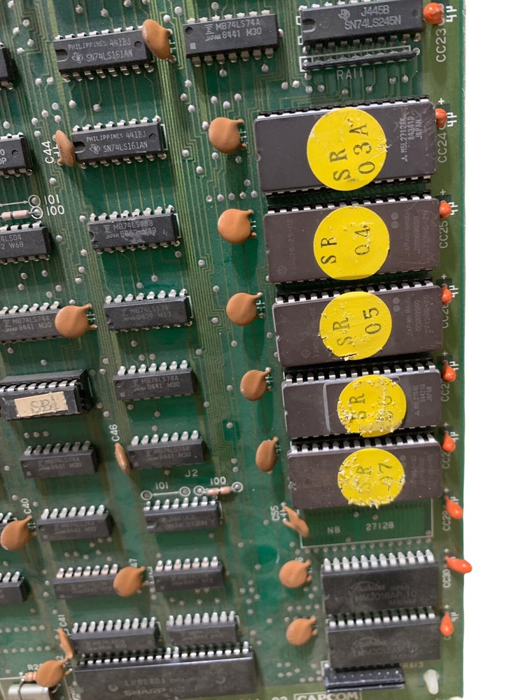 Vintage CAPCOM PCB Board Audio No. 09832 DAMAGED UNTESTED